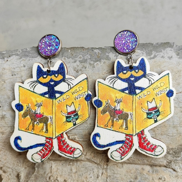 Pop Earrings Jewelry - Pete The Cat Earrings